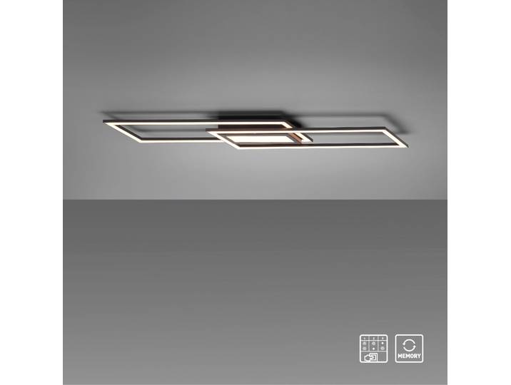 JUST LIGHT Deckenleuchte ASMIN , schwarz, 1, 1 Stk., Leuchten, LED, separat steuerbar (Schalter), separat steuerbar (Schalter), Deckenleuchte