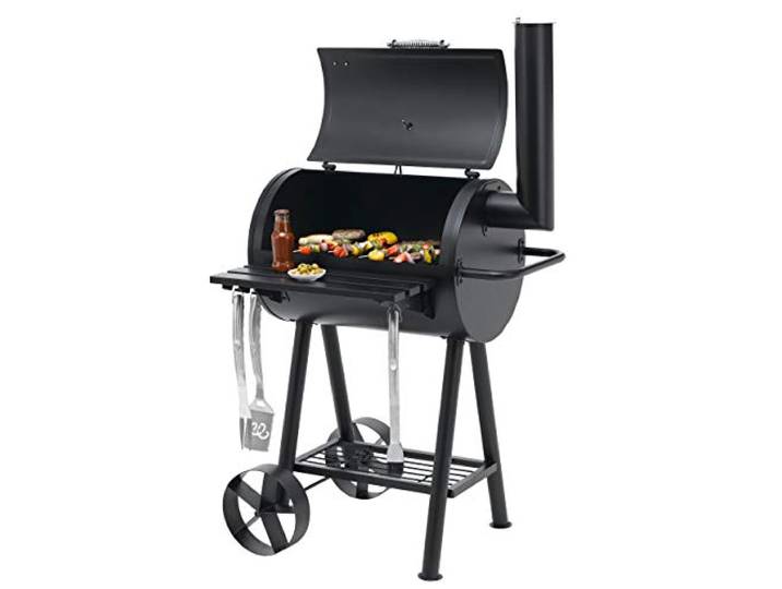 tepro Holzkohlegrill Grillfass Berkeley, Grillfläche: ca. 64,5 x 43,5cm