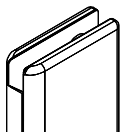 HSK Duschkabinenbau KG HSK Ersatzteile Glashalter rechts, Chrom, E100312-UR-41 E100312-UR-41