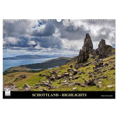 SCHOTTLAND - HIGHLIGHTS (Wandkalender 2027 DIN A3 quer), CALVENDO Monatskalender