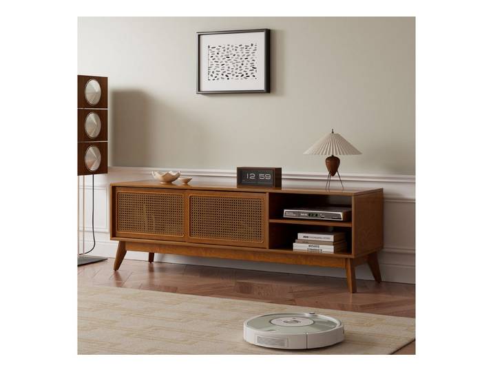 Fine Life Pro TV-Schrank Lowboard / TV‑Schrank / TV‑Lowboard für Wohnzimmer, für Fernseher bis 65 Zoll