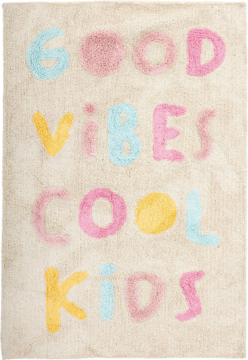 Atmosphera Kids Vibe Vloerkleed voor kinderen, Multi, B/D: 150 x 100 cm