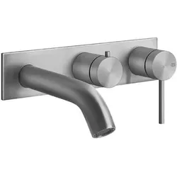 Gessi316 Fertigmontageset für Unterputz-Einhebelmischer Wanne, 2-Wege Umlenkkartusche, eine Rosette, 54136299, Farbe: Schwarz XL