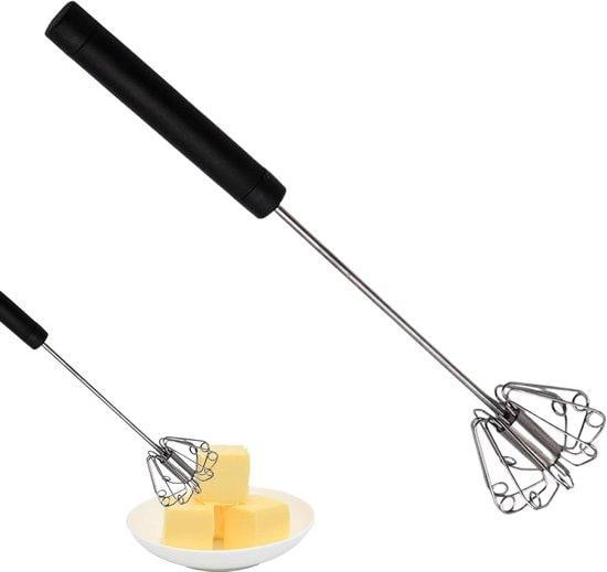 WAN Eiermixer Handklopper en Melkopschuimer Garde in Zwart - 26 x 6 cm