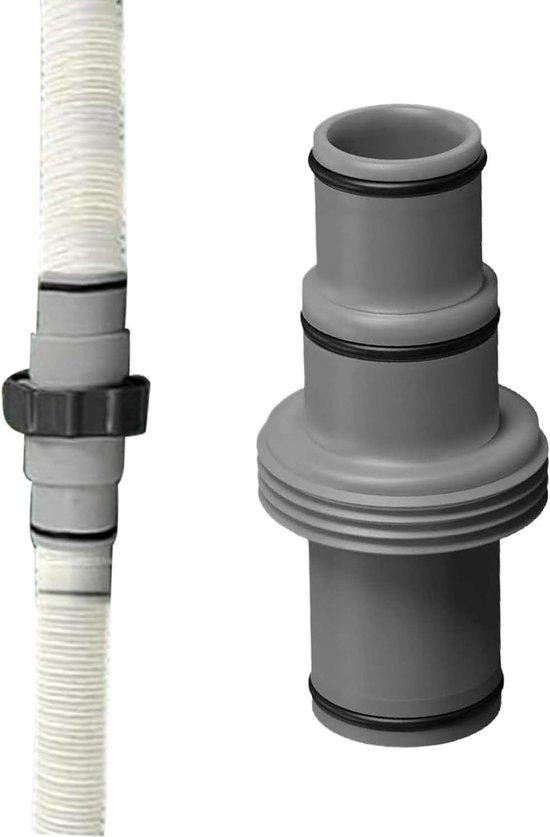 Wit Zwembadslang Adapter van weerbestendig PVC voor watercirculatie met 32/38 mm slangkoppeling