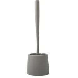 Spirella WC Bürste Klobürste Toilettenbürste „Ricky“ mit hygienischem Behälter matt taupe