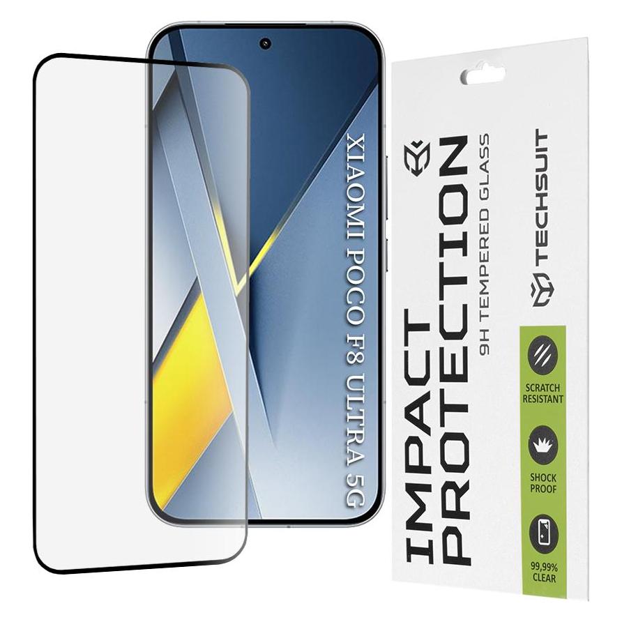 Techsuit - 111D Full Cover / Full Glue Glass - Xiaomi Poco F8 Ultra - Black (Xiaomi Poco F8 Ultra) (68120129)