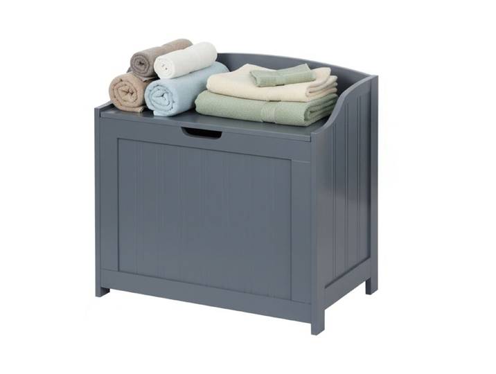 Relaxdays Wäschetruhe mit Soft-Close-Deckel