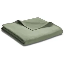 Biederlack Kuscheldecke Uni Colour 150 x 200 cm Mischgewebe Grün