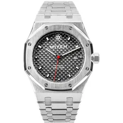 MIYEN MUNICH - MONACO - Black - mit Stahlarmband / 40 MM
