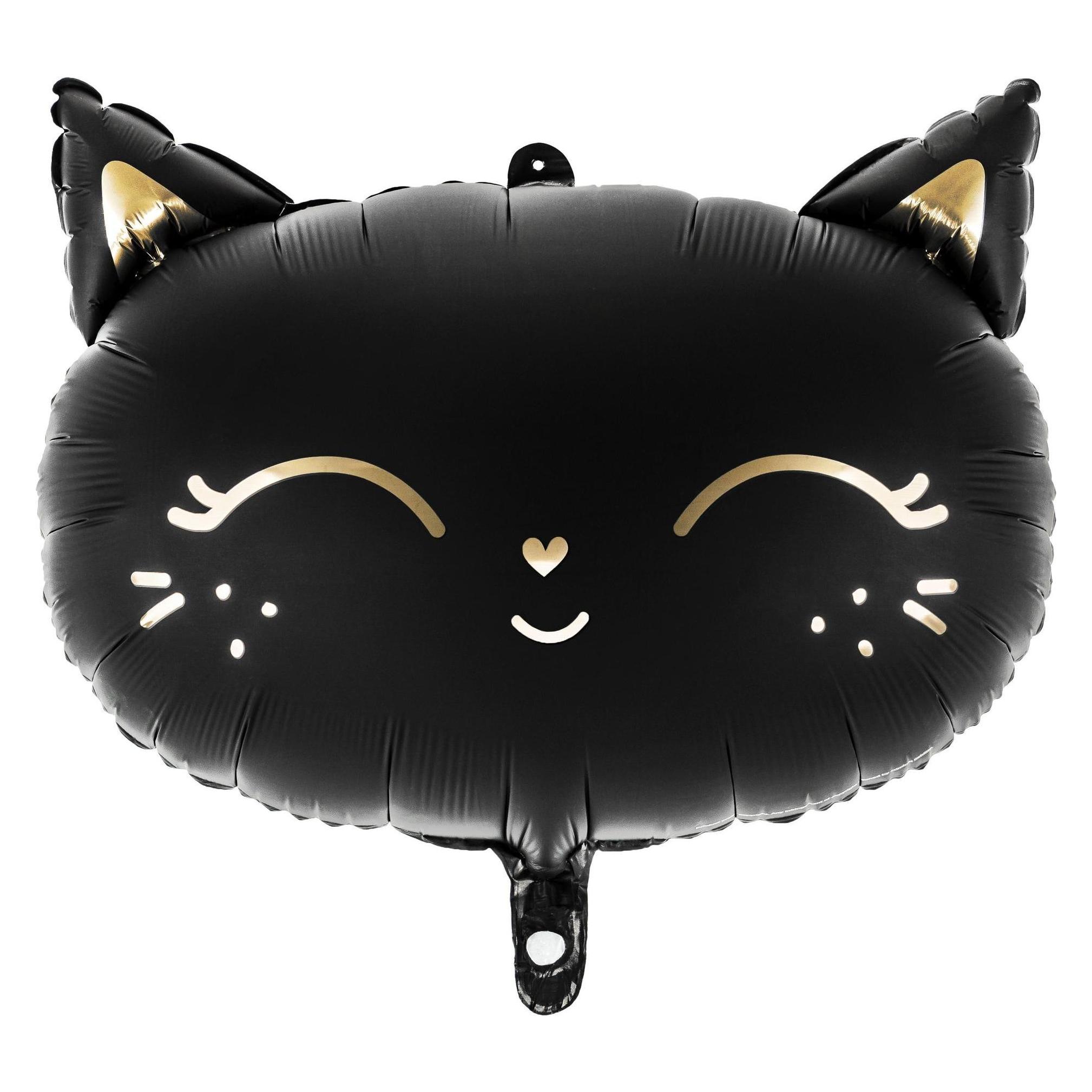 Partydeco Ballon Katze schwarz (1x) (FB84)