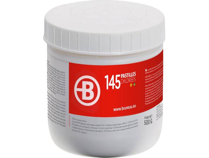 Pastilles chlorées Bruneau - Boîte de 145 - Javel - Bruneau