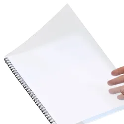 100 Deckblätter, DIN A4, PP 300 μm, matt, 100 Stück, transparent