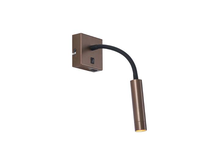 Applique Murale Moderne Bronze avec Port USB-C - Gosna