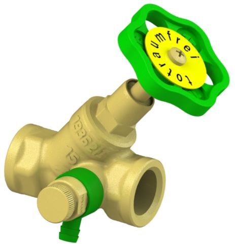 Schlösser Schrägsitzventil 0014101500001 DN 15, Rp 1/2, mit Entleerung, steigende Spindel