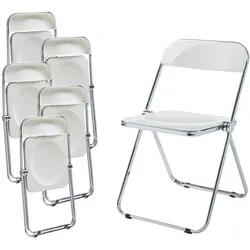 En.Casa, Stühle, Klappstuhl Pornainen 6er Set Weiss (6x)