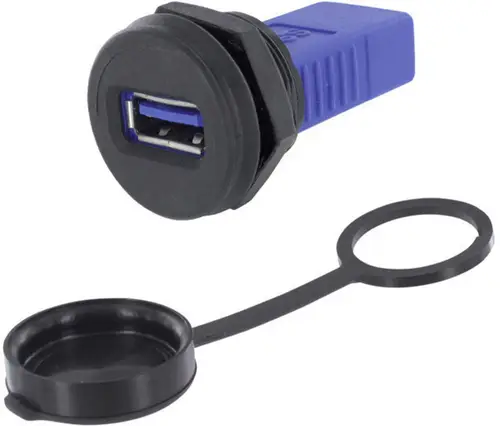 Encitech USB 3.0 Buchse A Adapter, Einbau 1310-1030-01 M22 1310-1030-01 Inhalt: 1St.
