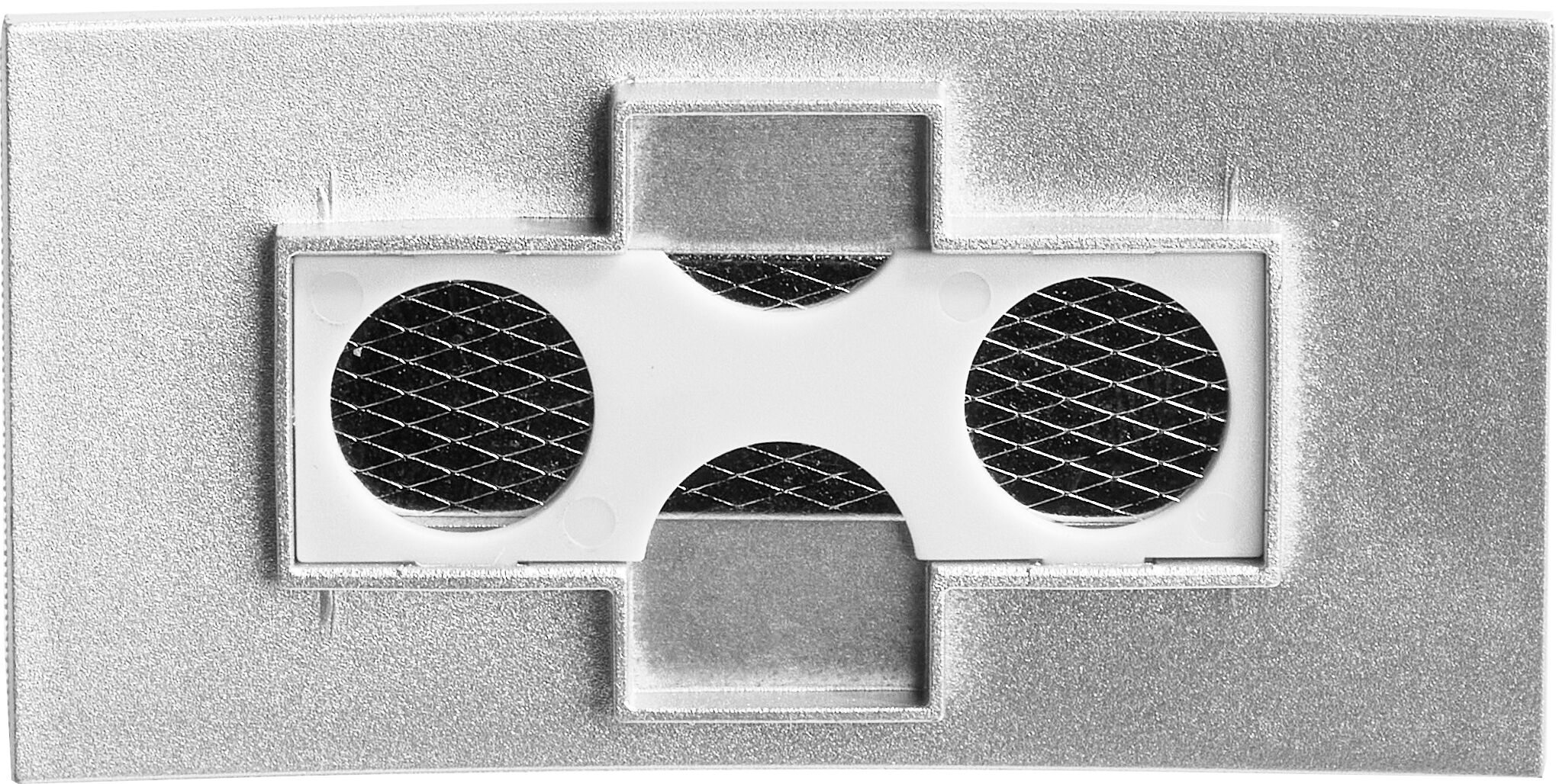 SPRINTIS 10 Unités - Porte-badges MEET, magnétique chrome, plastique