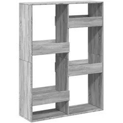 vidaXL Raumteiler Grau Sonoma 100x33x135 cm Holzwerkstoff