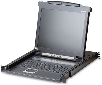 Aten CL1000M switch per keyboard-video-mouse (kvm) Montaggio rack Nero (CL1000M-ATA-2XK06FG)