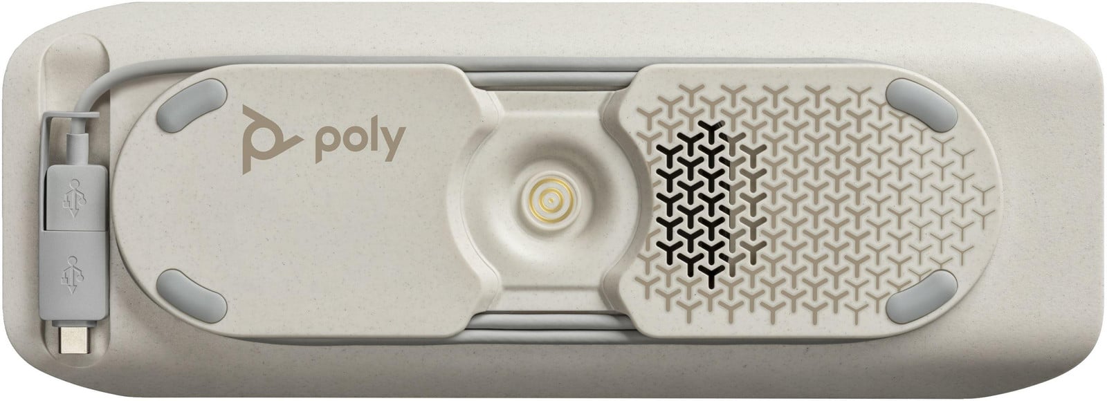 HP Poly Sync 40 Conferentiespeaker, USB-A en USB-C, Zilver, IP64, Touchbediening