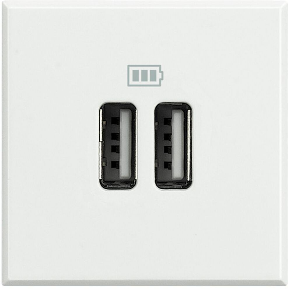 BTicino Hd4285c2 Caricatore Usb 5v 2p Bianco - Axolute