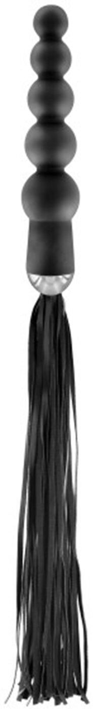Fetish Tentation Martinet avec manche chapelet anal noir