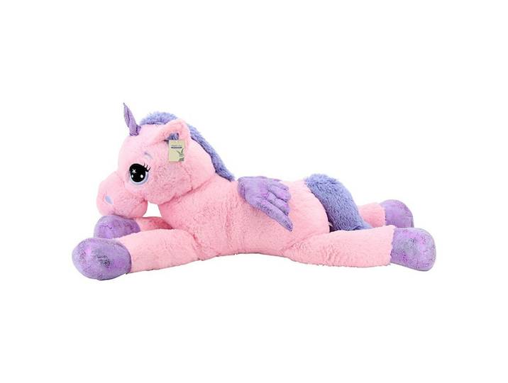 Sweety-Toys Kuscheltier Sweety Toys 8049 XXL Einhorn Plüschtier Kuscheltier 130 cm rosa