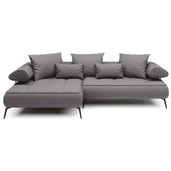 Ecksofa Seledo Stoff Silver
