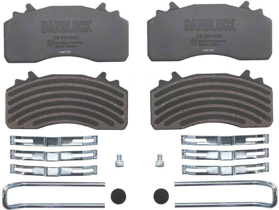 Bremsbelagsatz, Scheibenbremse DANBLOCK DB 2934582