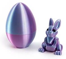 Uplifted Goods Architectural 3D Printed Easter Rabbit Figurine j