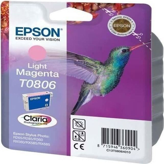 Epson inktcartridge T0806 licht magenta Colibri