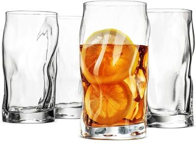Bormioli Rocco Set of 4 Sorgente Cooler Glasses - 15.5 oz.