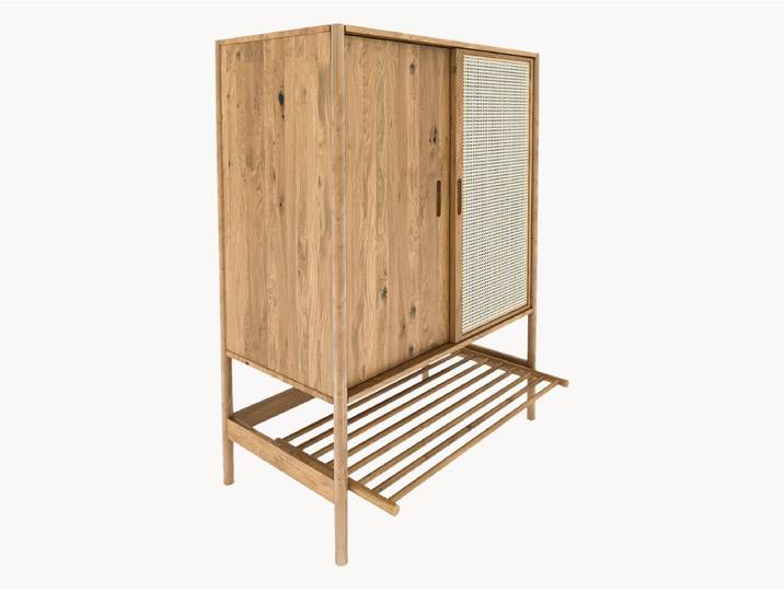 Dielenschrank Rota - 150x108x46 cm - Kernbuche