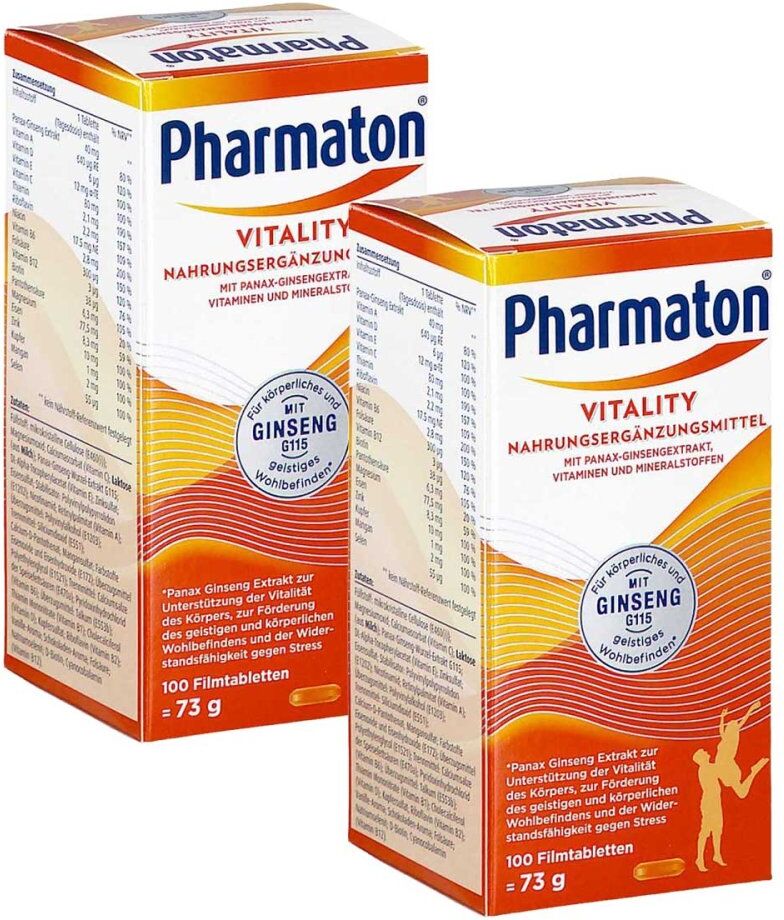 Pharmaton Vitality Filmtabletten Doppelpack