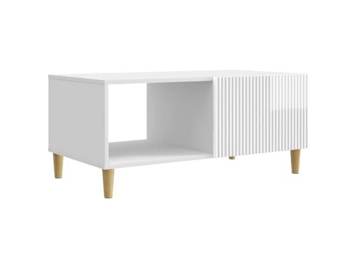 Heofavd Couchtisch Hochglanz Weiß 90x50x40 cm Holzwerkstoff