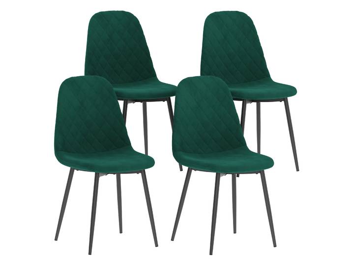 Esszimmerstuhl Samt EXIS 4er Set grün