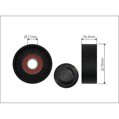 CAFFARO Spannrolle, Keilrippenriemen 500234 für Mercedes MITSUBISHI