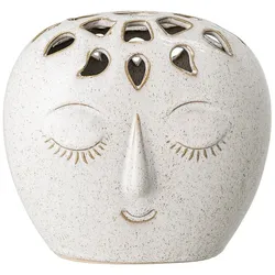 Bloomingville Vase Elissa, 15,5 x 10 x 14,5 cm, beige