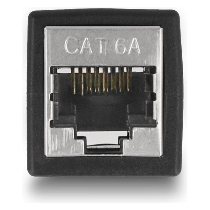 Delock Kupplung RJ45 - RJ45, Cat.6A, Schwarz 1 Stück (Netzwerk Kupplung) (87796)