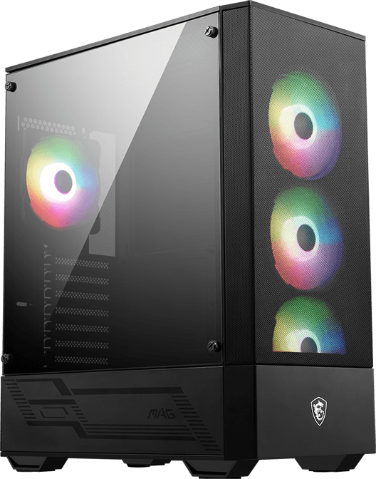 MSI MAG Forge 112R Gaming PC Gehäuse Midi-Tower Schwarz Seitenfenster