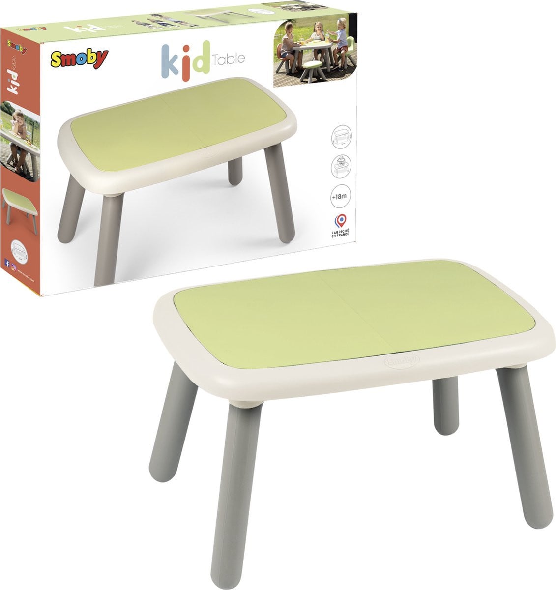 Smoby Life Kid Table Groen - Speeltafel voor kinderen