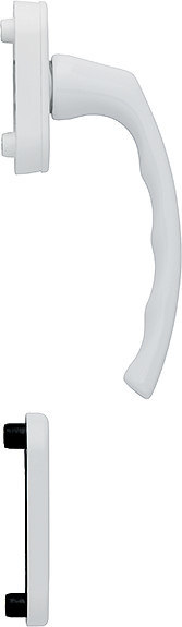 HOPPE Fenstertür-Halbgarnitur Liège 0540/U26/49PNS, N 10, Profilzylinder gelocht 11739058