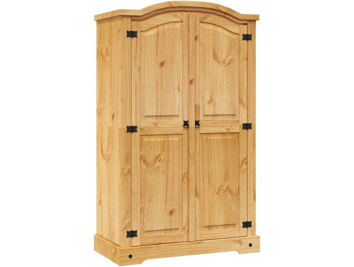 vidaXL Kleiderschrank Mexiko-Stil Kiefernholz 2 Türen