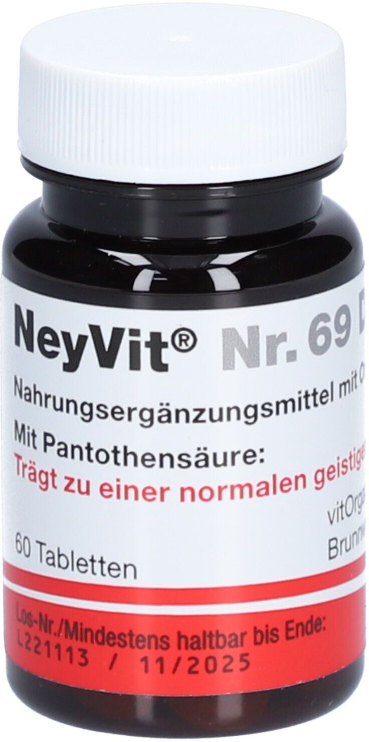 vitOrgan Neyvit Nr.69 Denkkraft Tabletten 60 St