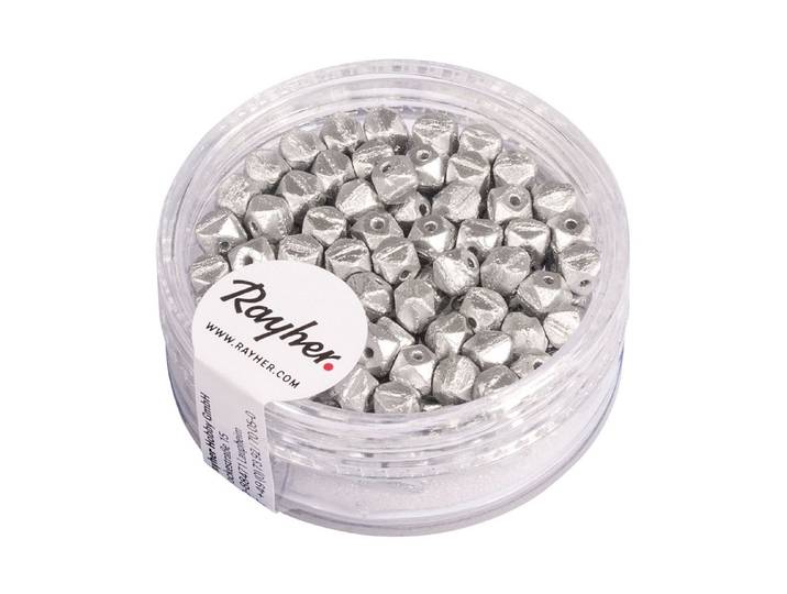Rayher Antique Rocailles Silber 4 mm 120 Stück