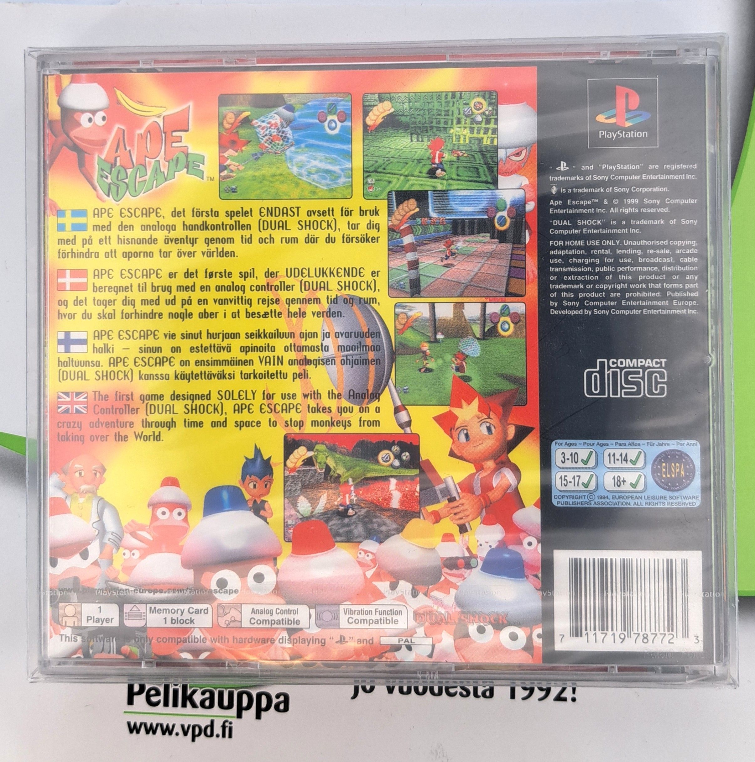 Ape Escape (NIB) PS (Käytetty)