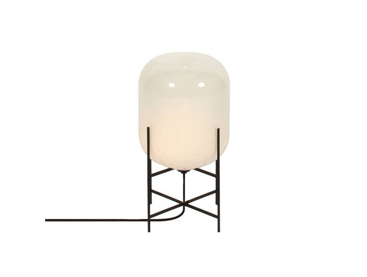 pulpo Designer Tischlampe Oda Small, weiß / opal, für Wohn- / Esszimmer, Metall, Design