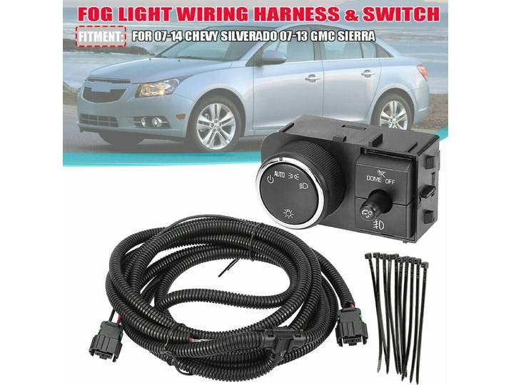 Kit de câblage de commutateur de phare antibrouillard, pour Chevrolet Avalanche Silverado banlieue Tahoe GMC Sierra Yuko, 15096895 25858705