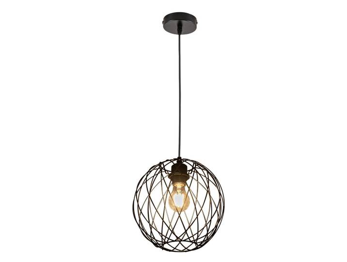Nettlife Pendelleuchte Donnelly 25/25/24cm, Schwarz, Metall, E27, 25x24x25 cm, Lampen & Leuchten, Innenbeleuchtung, Hängeleuchten, Pendelleuchten